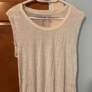 Aritzia Wilfred Cotton Tank with Silk